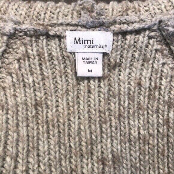 Mimi Maternity alpaca sweater jacket cardigan Maternity Mom Size M Medium - Picture 4 of 5